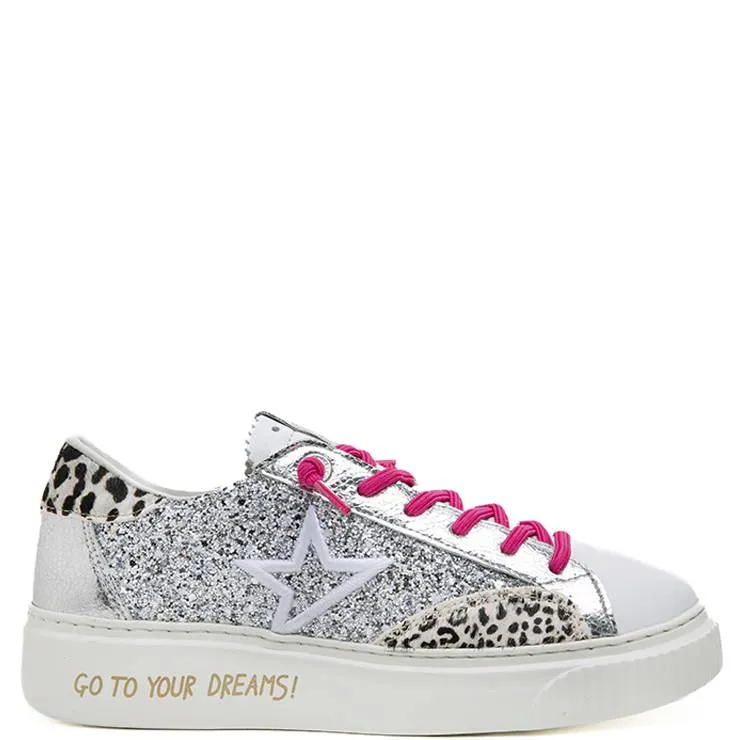 ZAPATILLAS CETTI C1342 GLITTER PLATA