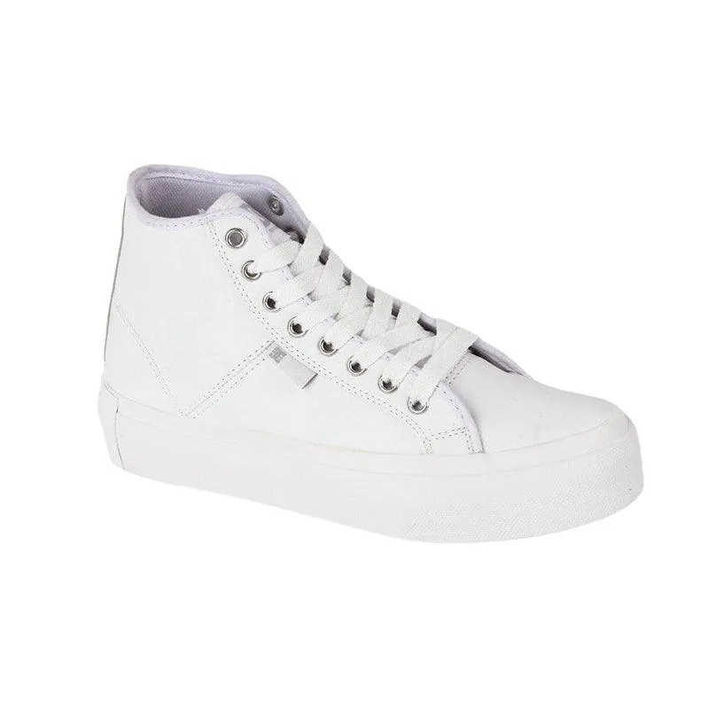 Zapatillas Dc Manual Hi Platform Mujer Blanco