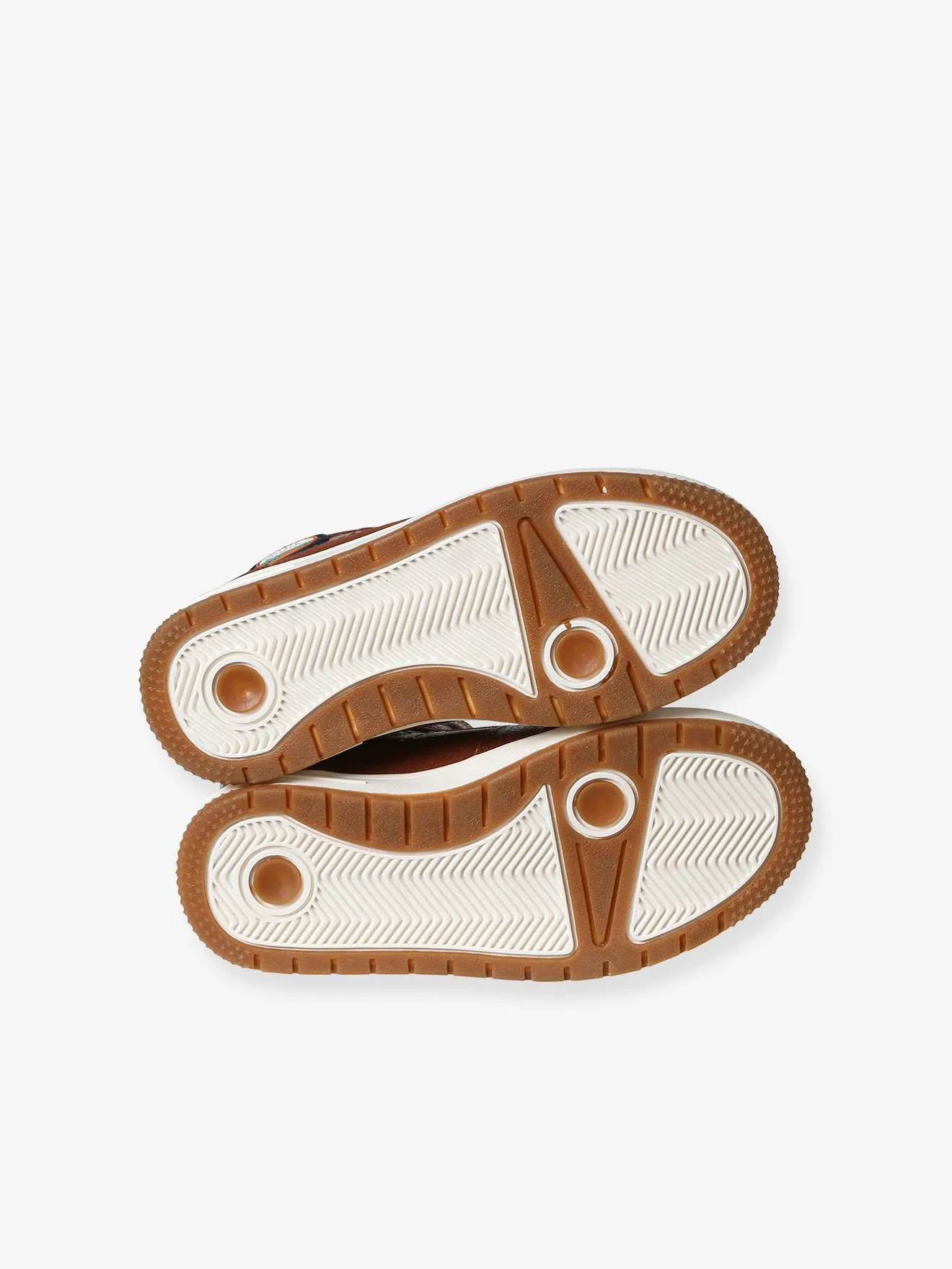 Zapatillas deportivas infantiles de caña alta con cordones y cremallera