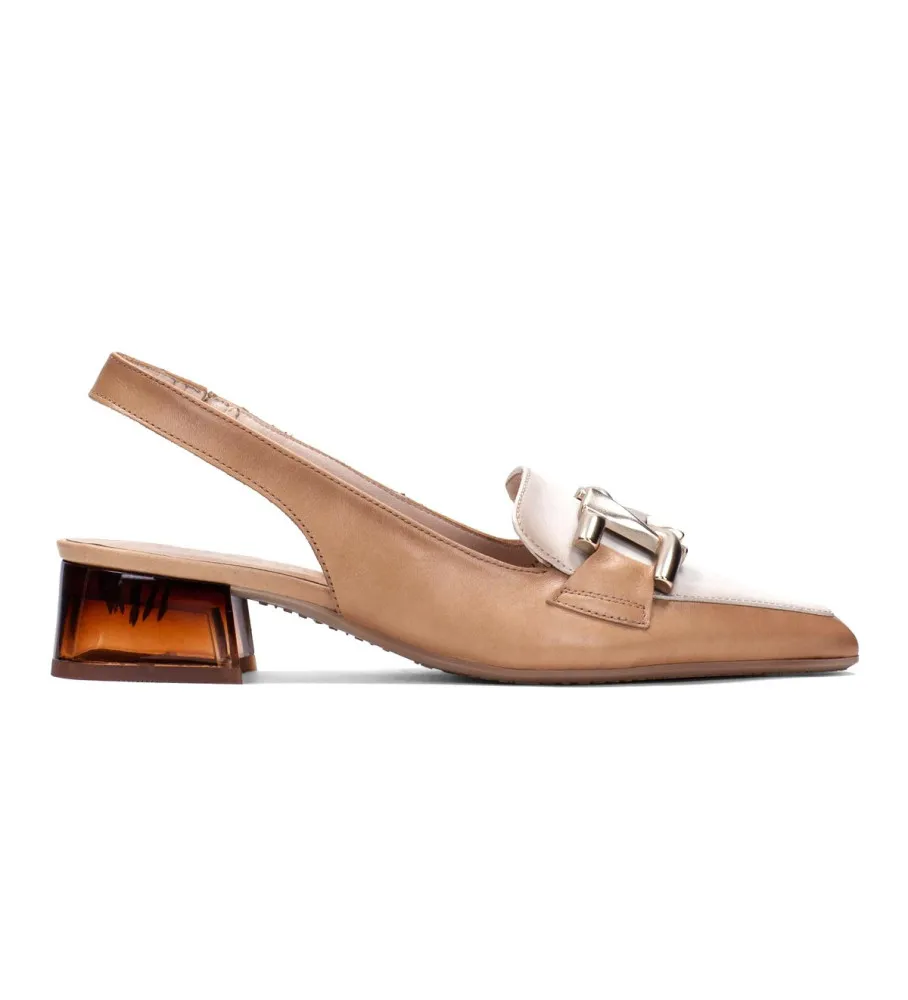 Zapatos de piel Destalonado Sahara marrón