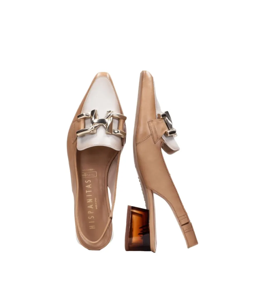 Zapatos de piel Destalonado Sahara marrón