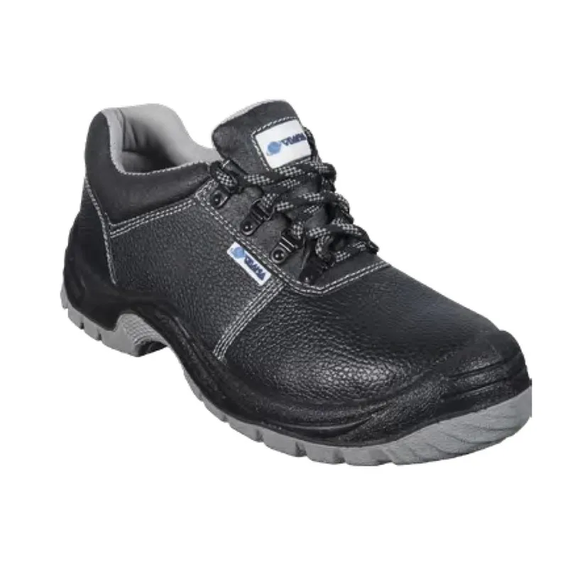 Zapatos de seguridad piel negra hidrofugada