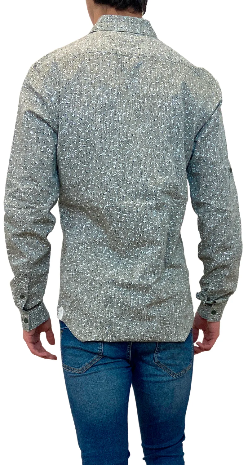 ZARA Camisa Ligera Gris